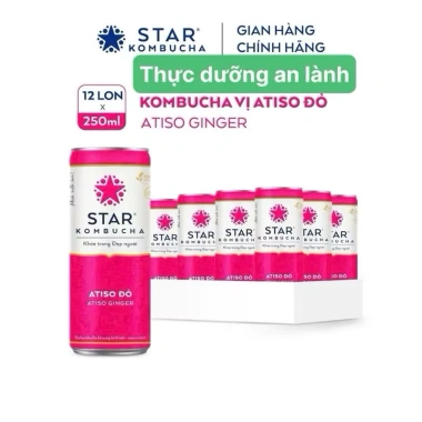 Thùng 12 lon Star Kombucha Lựu Đỏ Pomegranate Purity 250ml – Giá chỉ 359.900₫ 5