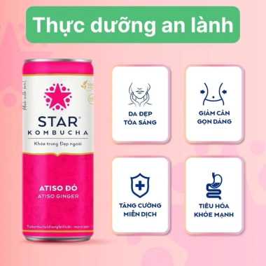 Thùng 12 lon Star Kombucha Lựu Đỏ Pomegranate Purity 250ml – Giá chỉ 359.900₫ 7