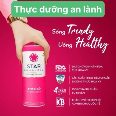 Thùng 12 lon Star Kombucha Lựu Đỏ Pomegranate Purity 250ml – Giá chỉ 359.900₫ 8