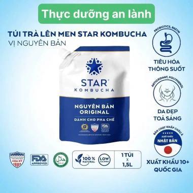Thùng 12 lon Star Kombucha Mix 6 vị 250ml - Men vi sinh hỗ trợ tiêu hoá 179.900 VND