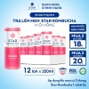 Thùng 12 lon trà STAR KOMBUCHA Ổi Hồng 250ml - Hữu cơ probiotic, tiêu hoá tốt, giảm giá 440k