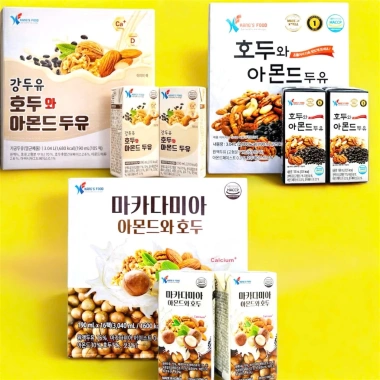Thùng 16 hộp 190ml Sữa hạt Óc Chó Hạnh nhân, đậu đen Hàn Quốc, vị tự nhiên nhạt, dễ uống chỉ 175k