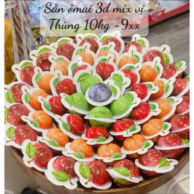 Thùng 1kg Kẹo Dẻo 3D Thái Lan Mix Đủ Vị - Giá ưu đãi 77.420 VND, giá gốc 97.549 VND