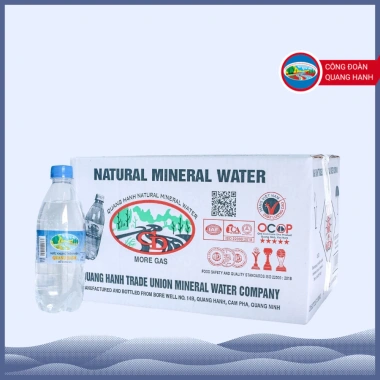 Thùng 20 chai Nước Khoáng Quang Hanh - Hỗ trợ tiêu hoá, giải nhiệt, chỉ 74.700 VND