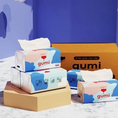 Thùng 20 gói giấy ăn Gumi 5 lớp - Siêu dai dày dặn, mềm mịn, giảm giá 204.000₫