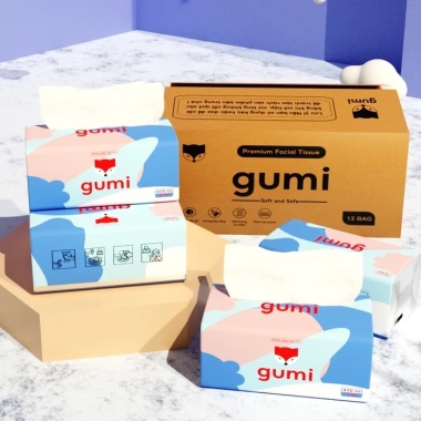 Thùng 20 gói giấy ăn Gumi 5 lớp - Siêu dai dày dặn, mềm mịn, giảm giá 204.000₫