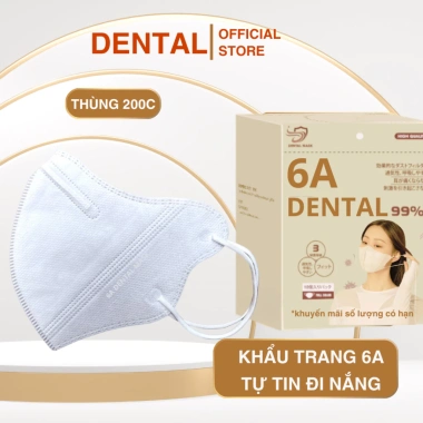 Thùng 200-100 Khẩu trang 6A 4 lớp kháng khuẩn, chống UV, che kín mặt - 59.400đ 10