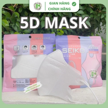 Thùng 200 Cái Khẩu Trang 5D SEIKO 3 Lớp Kháng Khuẩn, Lọc Bụi Mịn, Chống UV 85.000đ