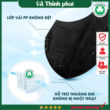 Thùng 200 Cái Khẩu Trang 9A Thịnh Phát - 5 Lớp, Che Toàn Mặt, Chống Nắng, Ngăn Khói Bụi - Giá 93.7k