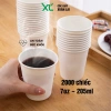 Thùng 2.000 Ly Cốc Giấy Văn Phòng 7oz 210ml Màu Trắng Dùng 1 Lần Ưu Đãi 269k