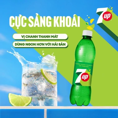 Thùng 24 chai 7Up 390ml, nước ngọt giải khát có gaz, giảm giá 176k, giá gốc 213k 3 Thùng 24 chai 7Up 390ml, nước ngọt giải khát có gaz, giảm giá 176k, giá gốc 213k 3