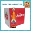 Thùng 24 Chai Bia Angkor Campuchia 330ml 5% – Thơm Ngon Đậm Đà, Giá Ưu Đãi 619.000 (Mua Tối Đa 2 Thùng)