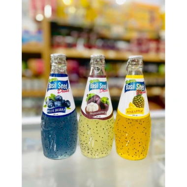 Thùng 24 chai Nước Hạt É Basil Seed 290ml - Giải khát trái cây tự nhiên, chai thủy tinh, giá ưu đãi 480.000₫ 5 Thùng 24 chai Nước Hạt É Basil Seed 290ml - Giải khát trái cây tự nhiên, chai thủy tinh, giá ưu đãi 480.000₫ 5