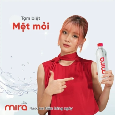 Thùng 24 chai Nước Ion Kiềm Mira 550ml - Alkaline cao cấp, cân bằng axit, hỗ trợ tiêu hoá, giá 120k