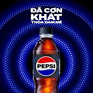 Thùng 24 chai Pepsi 390ml không calo, không đường - Nước ngọt giải khát 174.000đ