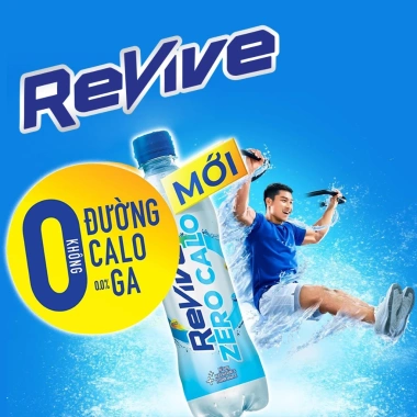 Thùng 24 chai Revive Nước điện giải 450ml Không Calo Không Đường - Giá chỉ 231.000₫