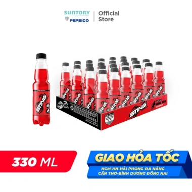 Thùng 24 chai Sting Dâu 330ml - Nước tăng lực giảm giá 3.3, chỉ 238.000đ 2