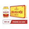 Thùng 24 lon bia Hà Nội 330ml - Giá siêu rẻ 192k, mua nhiều giảm hơn