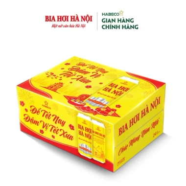 Thùng 24 lon Bia Hà Nội HABECO 500ml - Giá ưu đãi 530.000 VNĐ, chất lượng chuẩn