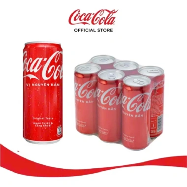 Thùng 24 lon Coca Cola 320ml - Giá ưu đãi 66.000 VND, so với 81.180 VND, hàng chính hãng
