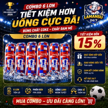 Thùng 24 lon Coca-Cola Original 320ml - Nước Ngọt Giải Khát, Giá chỉ 62.000₫ 9