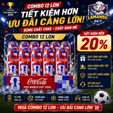 Thùng 24 lon Coca-Cola Original 320ml - Nước Ngọt Giải Khát, Giá chỉ 62.000₫ 10