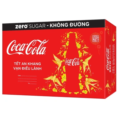 Thùng 24 lon Coca Cola Zero không đường 330ml Giá chỉ 259.000 đồng, giảm mạnh