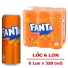 Thùng 24 Lon Fanta 320ml Hương Cam Nước Ngọt Vị Cam Mát, Chính Hãng, Giá 57.000₫ 2
