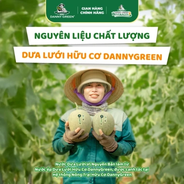 Thùng 24 Lon Nước ép Dưa Lưới Gaz DANNYGREEN Fizz 320ml Giá chỉ 115.000đ