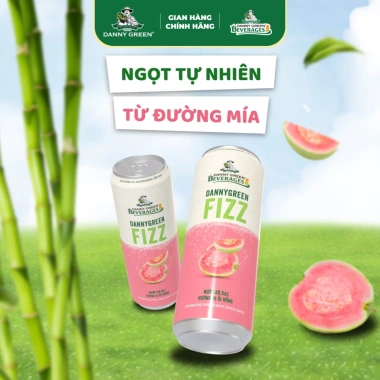 Thùng 24 Lon Nước Ép Ổi Hồng Có Gaz DANNYGREEN 330ml - Giá 105.000 VND (Giá gốc 132.300)