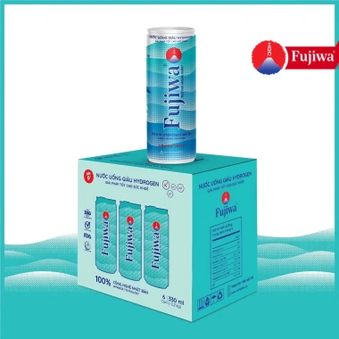 Thùng 24 Lon Nước Hydrogen Fujiwa 330ml - Tiêu hoá, ruột, giải độc gan - 84.280₫ 10