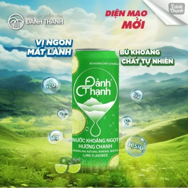 Thùng 24 lon Nước Khoáng Ngọt Chanh Có Gas 330ml Đảnh Thạnh - Giàu khoáng, giá 51.840₫ 2