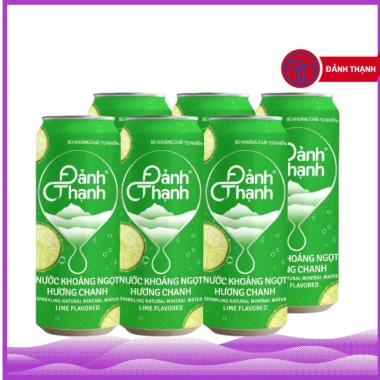 Thùng 24 lon Nước Khoáng Ngọt Chanh Có Gas 330ml Đảnh Thạnh - Giàu khoáng, giá 51.840₫ 6