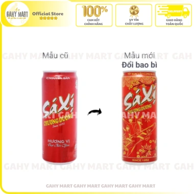 Thùng 24 lon Nước ngọt có ga Sá Xị Chương Dương Sleek 320ml Giá ưu đãi 215.000₫ Gahymart 9