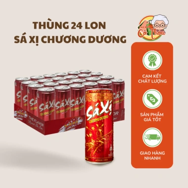 Thùng 24 lon Nước ngọt Sá Xị Chương Dương 320ml Giá tốt 220.091 VND