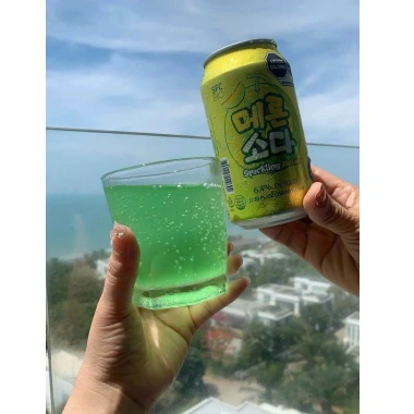 Thùng 24 lon Nước Soda Trái Cây SFC Hàn Quốc 350ml - Giá ưu đãi 540.000