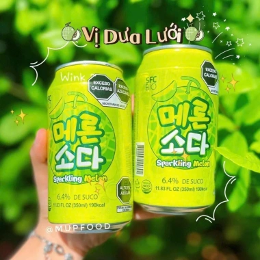 Thùng 24 lon Nước Soda Trái Cây SFC Hàn Quốc 350ml - Giá ưu đãi 540.000