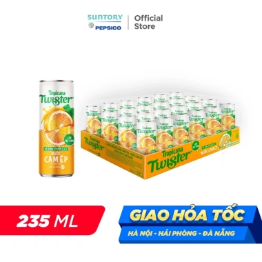 Thùng 24 Lon Nước Trái Cây Twister Cam 320ml - Giảm giá chỉ 232.000đ 2 Thùng 24 Lon Nước Trái Cây Twister Cam 320ml - Giảm giá chỉ 232.000đ 2