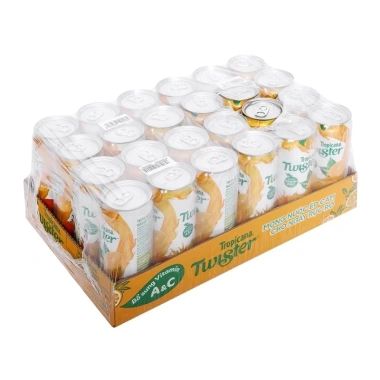 Thùng 24 Lon Nước Trái Cây Twister Cam Ép 320ml - Giá chỉ 125.000đ, tiết kiệm ngay