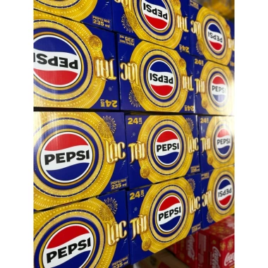 Thùng 24 Lon Pepsi 235ml Nước Ngọt Có Gaz Mẫu Tết Lon Vàng - Giá chỉ 139k 8