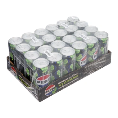 Thùng 24 lon Pepsi Chanh Không Calo 320ml - Giá ưu đãi 69.000đ AMMYFOOD