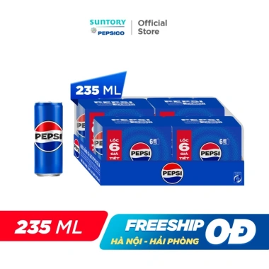 Thùng 24 Lon Pepsi Nước Ngọt Có Gaz 235ml - Giá Ưu Đãi 190.000đ (Giảm 45.600đ) 2 Thùng 24 Lon Pepsi Nước Ngọt Có Gaz 235ml - Giá Ưu Đãi 190.000đ (Giảm 45.600đ) 2