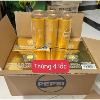 Thùng 24 lon Pepsi Vàng 320ml Phiên Bản Giới Hạn Tết 2.026 - Giá chỉ 130.000 VND