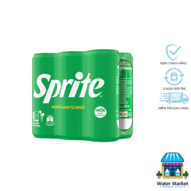 Thùng 24 Lon Sprite Vị Chanh 320ml Nước Ngọt Có Gas Giải Khát Giá giảm 205.000₫ 4