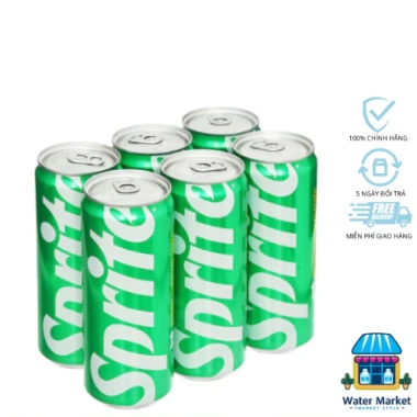 Thùng 24 Lon Sprite Vị Chanh 320ml Nước Ngọt Có Gas Giải Khát Ưu Đãi 205.000đ