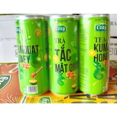 Thùng 24 lon Trà Tắc Mật Ong Cozy 320ml - Giá chỉ 64.000đ, giảm 20%