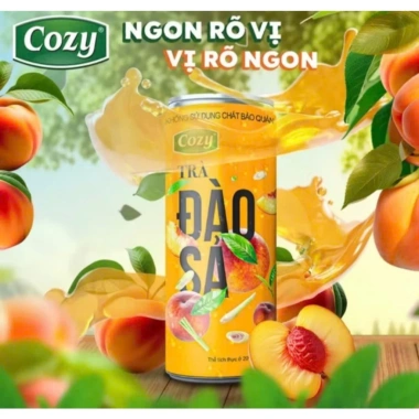 Thùng 24 lon Trà Tắc Mật Ong Cozy 320ml - Giá chỉ 64.000đ, giảm 20%