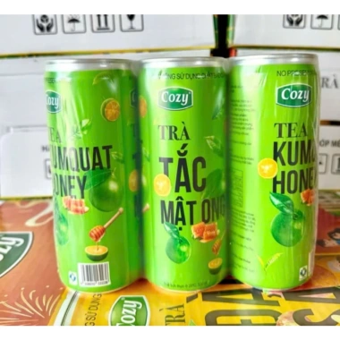 Thùng 24 lon Trà Tắc Mật Ong Cozy 320ml - Giá chỉ 64.000đ, giảm 20%