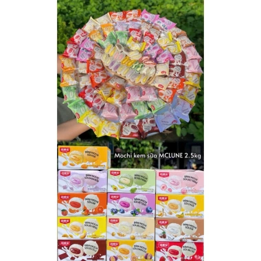 Thùng 2,5KG Bánh Mochi Kem Lạnh Mix Vị Trái Cây - Giá 244.999₫ 2 Thùng 2,5KG Bánh Mochi Kem Lạnh Mix Vị Trái Cây - Giá 244.999₫ 2