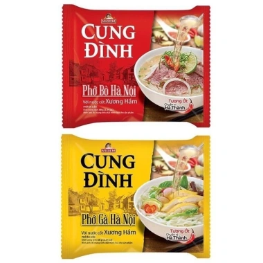 Thùng 30 Gói 68g Phở Bò & Gà Cung Đình - Giá ưu đãi 282.485 VND giảm 17% 3